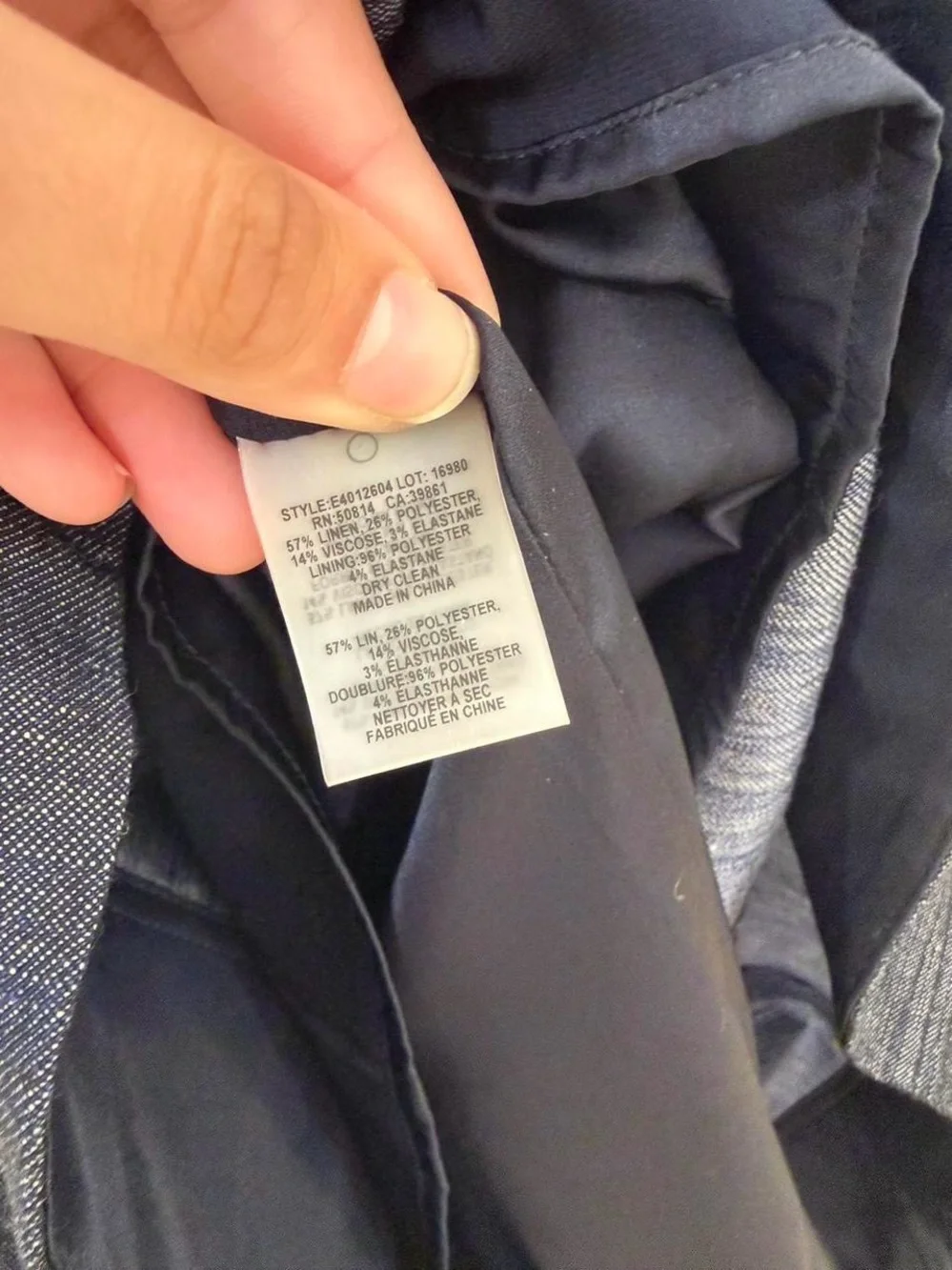 Elie Tahari Denim Indigo A-Line Midi Dress - Picture 5 of 5